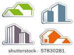 simple symbols of real estate...