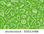 seamless background of food