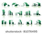 real estate symbols simple...