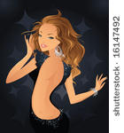 beautiful girl dancing