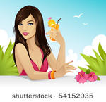 girl on vacation