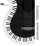vector white and black musical...