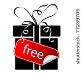 vector picture of gift box with ...