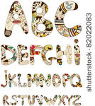 vector bizarre font