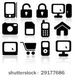 vector illustration. 12 black...