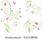 floral designs with pink...