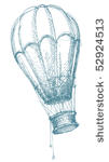 hot air balloon sketch