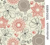 floral seamless background in...