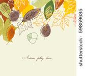 autumn falling leaves background