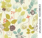 seamless pattern on leaves theme