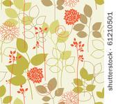 retro floral seamless background