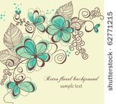 retro floral background