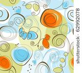 whimsical floral background ...
