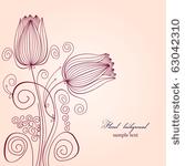 floral background with tulips