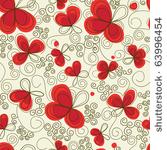 romantic floral seamless...