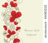 flower love seamless background
