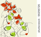 floral romantic greeting card