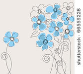 cute blue flowers