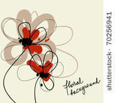 cute floral background