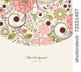 festive floral background