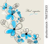 floral composition with space...
