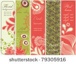 floral paisley banner collection