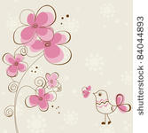 romantic greeting card with...