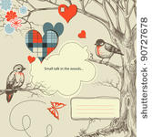 love birds talk in the woods...