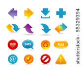 arrows icon set