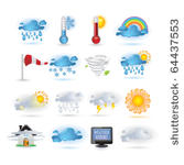 weather report  icon set