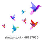 group of various origami...