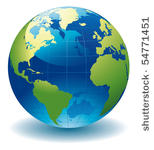 world globe   editable vector...