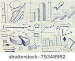 set of doodles. graphics and...