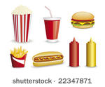 fast food  hamburger  french...