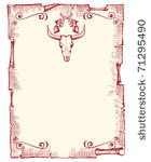 cowboy old papaer background...