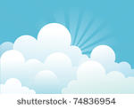 blue sky with beautiful clouds...