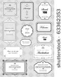 set of ornate vector frames and ...