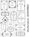 set of ornate vector frames and ...