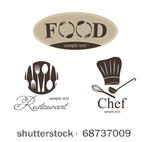 label set for restaurant  cafe...
