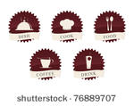 icons set for restaurant  cafe...