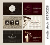 set of 6 detailed vertical...