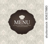 vector. restaurant menu design