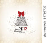 christmas   new year. vector...