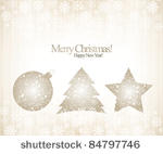 christmas   new year. vector...