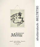 vector. restaurant menu design