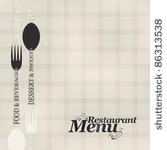 vector. restaurant menu design