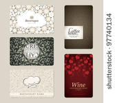 set of 5 detailed business...