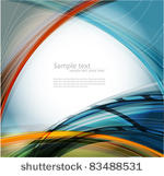 abstract wavy vector design