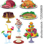set of dishes