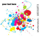 color paint splashes background....
